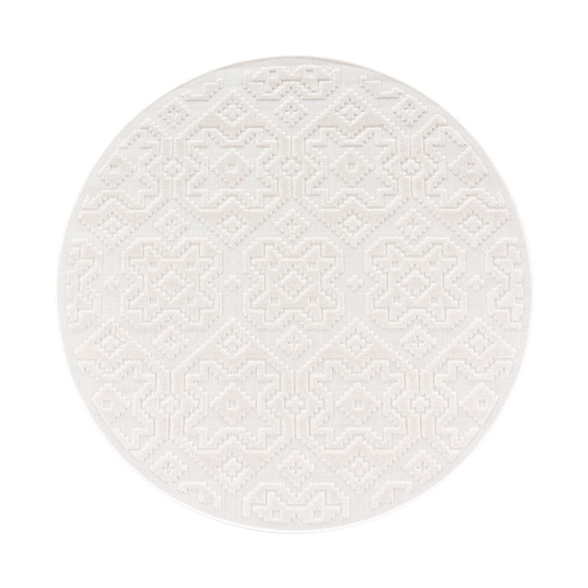 OUTDOORTEPPICH 160/160 cm Stilo 865 - Creme, Textil (160/160cm) - Paco Home