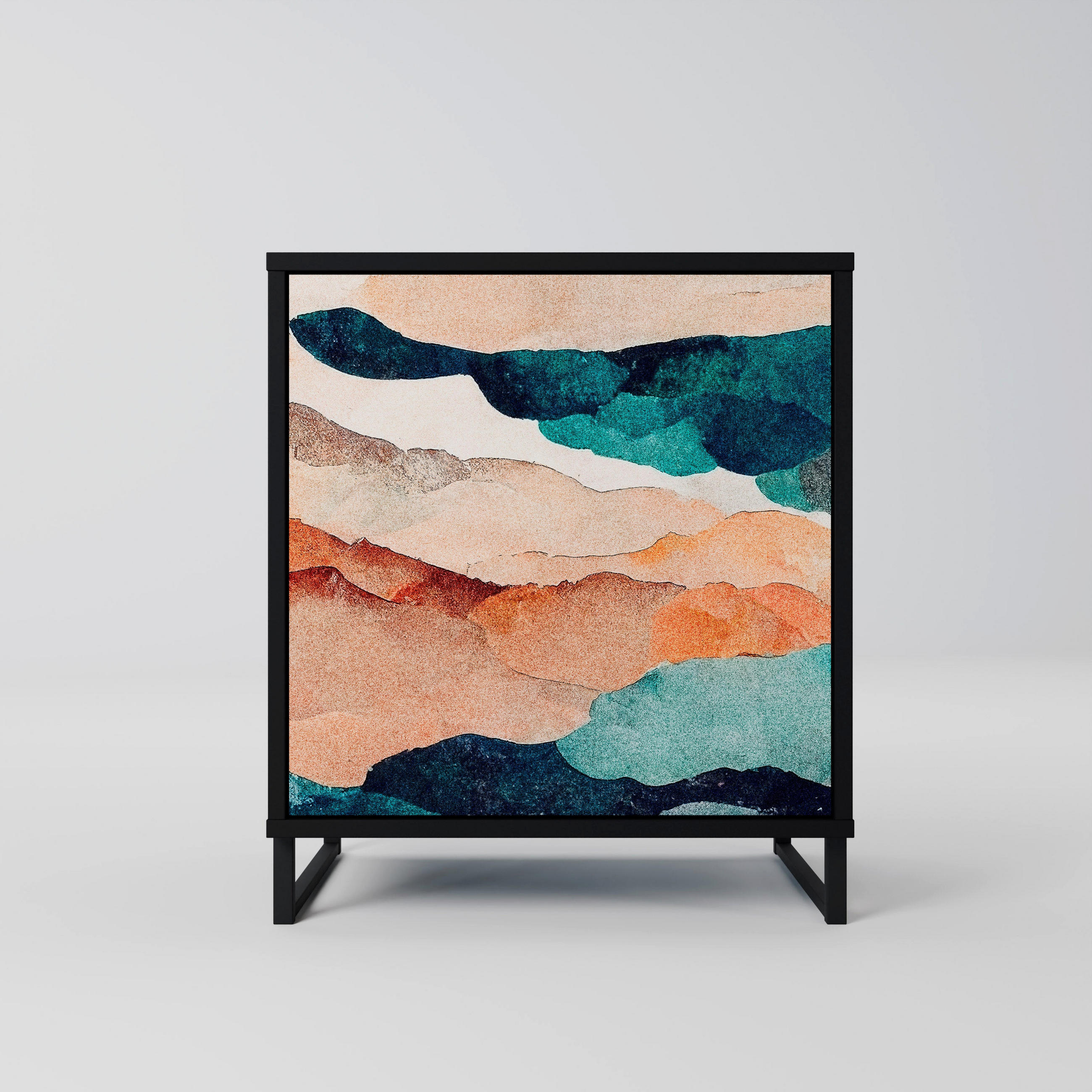 SpaceRebels Sideboard Schwarz 57.5x67.5x42 cm