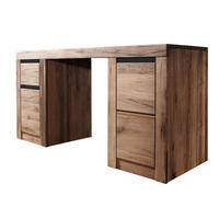 SCHREIBTISCH Wild-/Zerreiche 150x50x75 tabacco brown geölt MONTREUX #319 - Braun, Holz (50/150/75cm) - Massivmoebel24