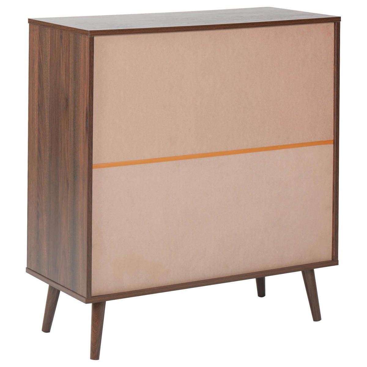 WEINREGAL Dunkelbraun Tullamore - Dunkelbraun, Naturmaterialien (84/91/39cm) - Beliani
