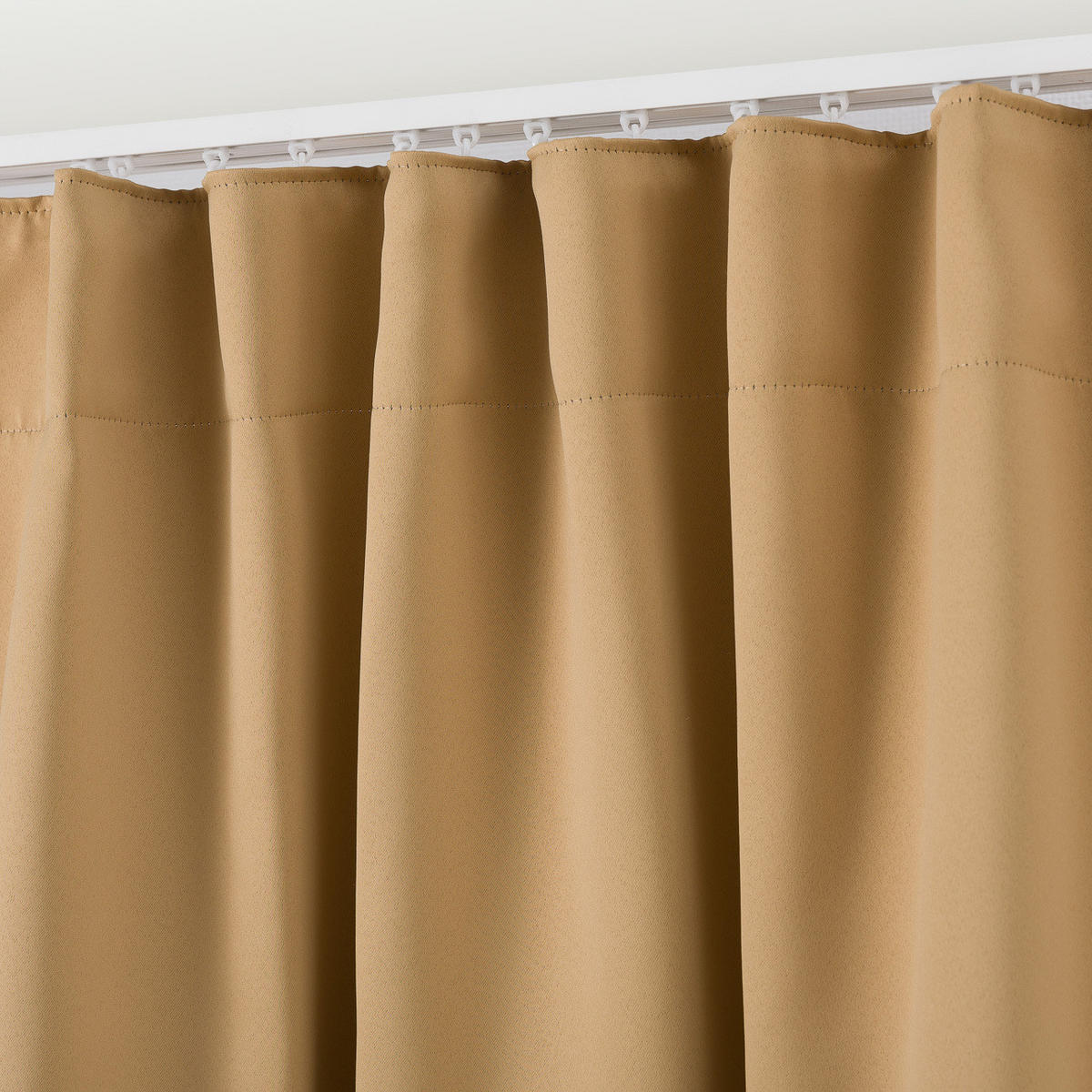 VERDUNKELUNGSVORHANG mit Schlaufenband 140x280 cm dunkelbeige - Hellbraun, Textil (140/280/1cm) - Dekoria