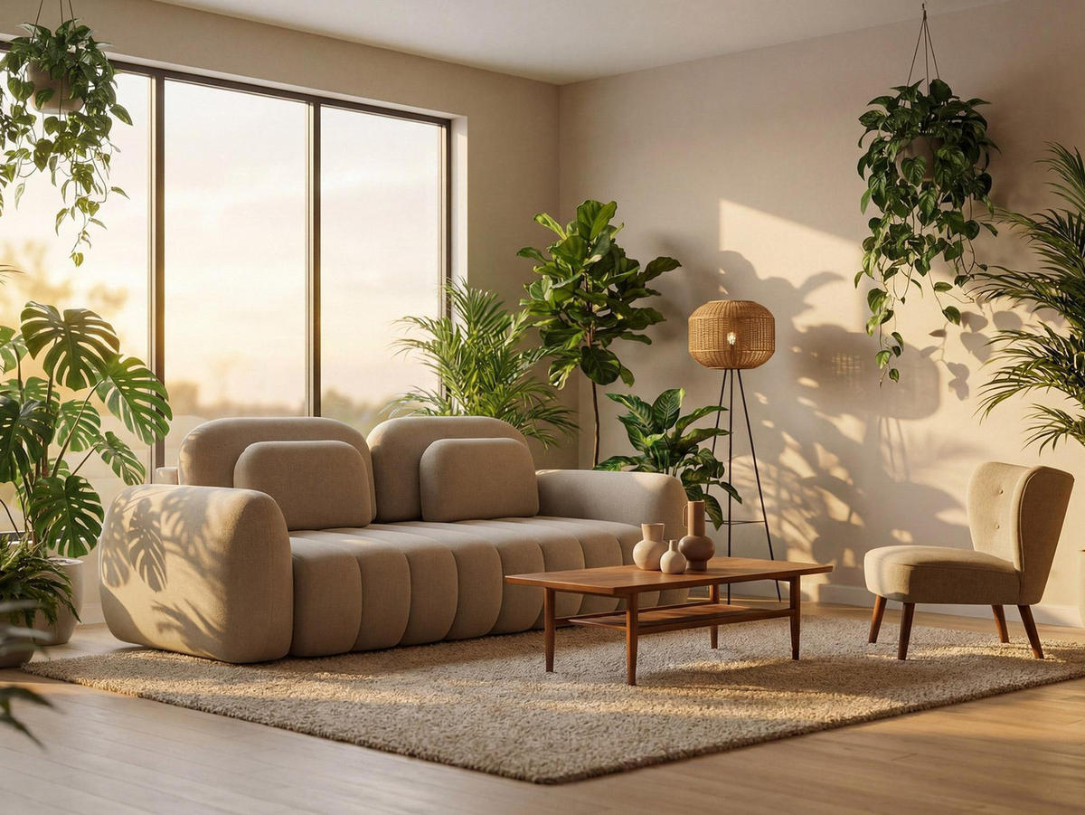 3-SITZER SOFA mit Schlaffunktion Chenille Stoff Grün - Schwarz/Olivgrün, Holzwerkstoff/Kunststoff (266/95/121cm) - LaMiaSofa