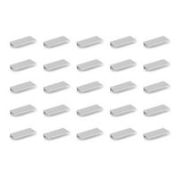 MÖBELGRIFFE Setubal, L45mm, 32mm Achsenabstand, Aluminium, matt eloxiert 25er-set - Dunkelgrau, Metall (1.6/4/4.5cm) - EMUCA