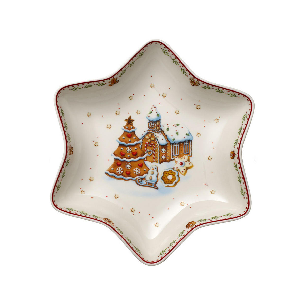 STERNSCHALE LEBKUCHENDORF Winter Bakery Delight bunt 25 x 22 cm - Multicolor, Keramik (1cm) - Villeroy & Boch