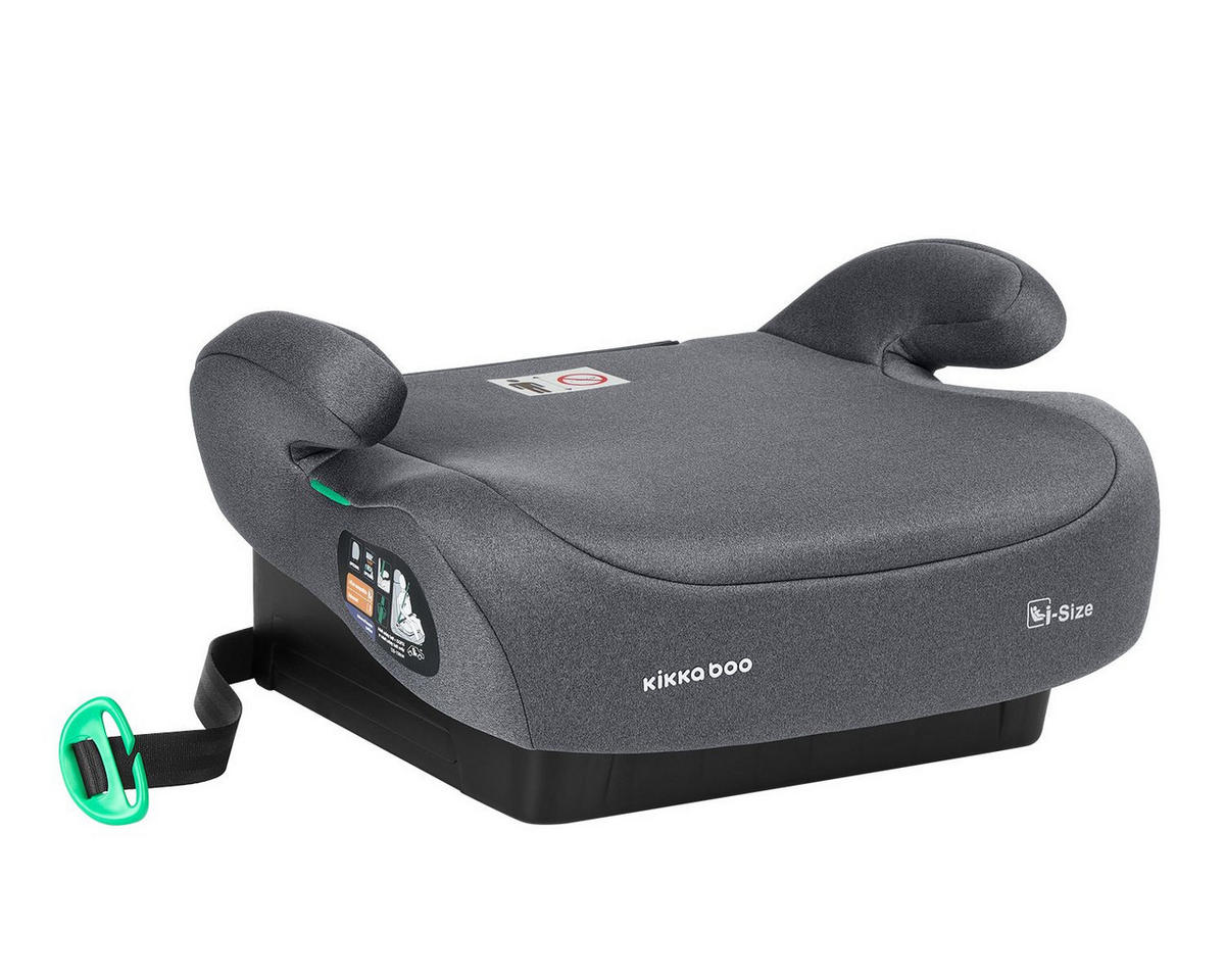 SITZERHÖHUNG i-Go dunkelgrau i-Size (125-150cm) Gruppe 3, Armlehne - Grau, Kunststoff (36/22/42cm) - Kikka boo