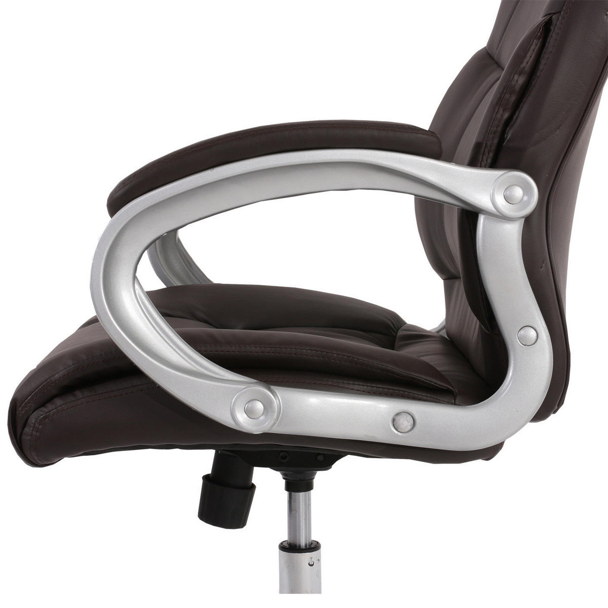 PROFI-BÜROSTUHL XXL Braun - Braun, Textil (66/115/75cm) - MCW