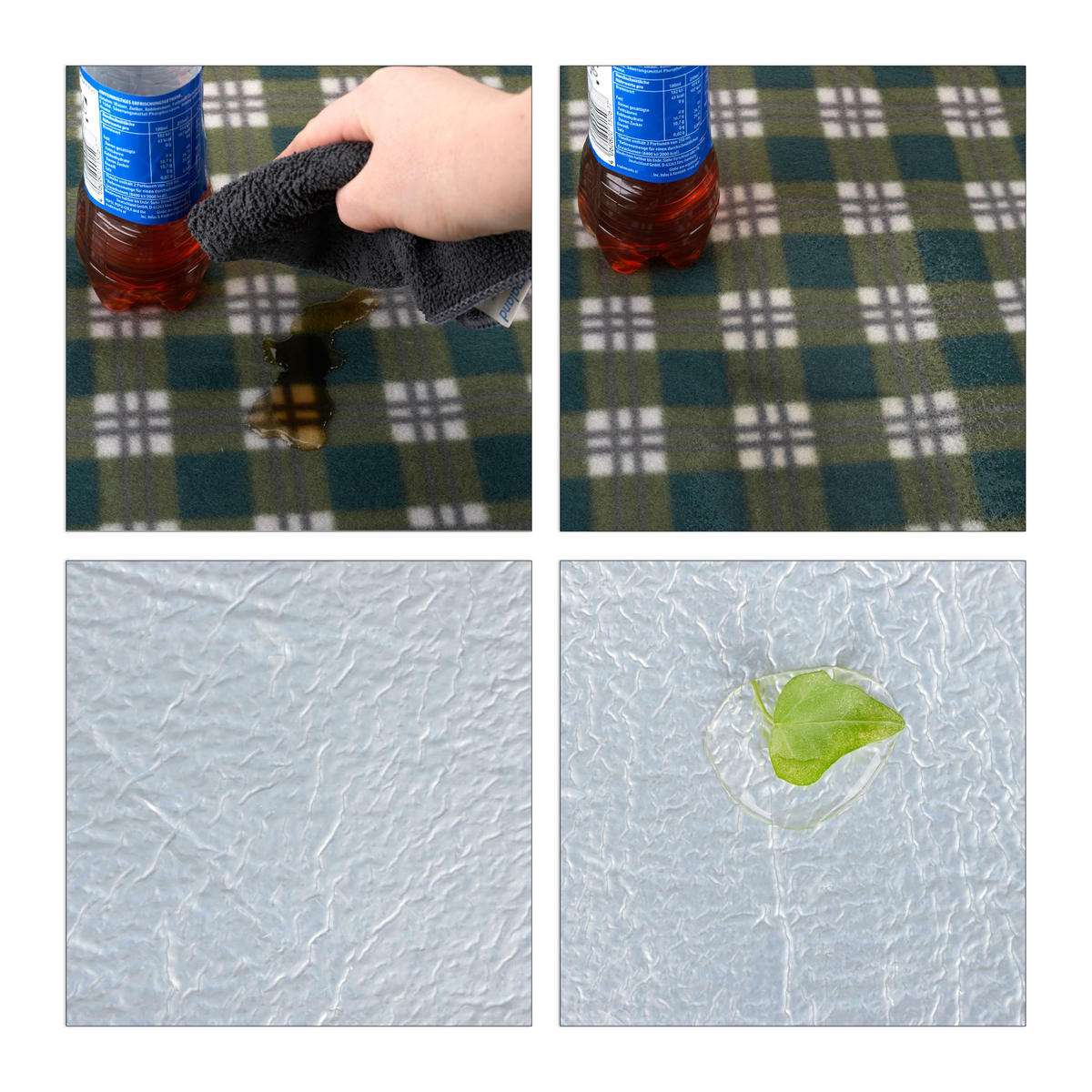 PIKNIK deka - viacfarebná, kov/textil (200/200cm) - Relaxdays