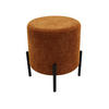 POUF Dunkelorange 38/38/43,5 cm - Orange, Textil (38/43.5/38cm) - Mobili Rebecca