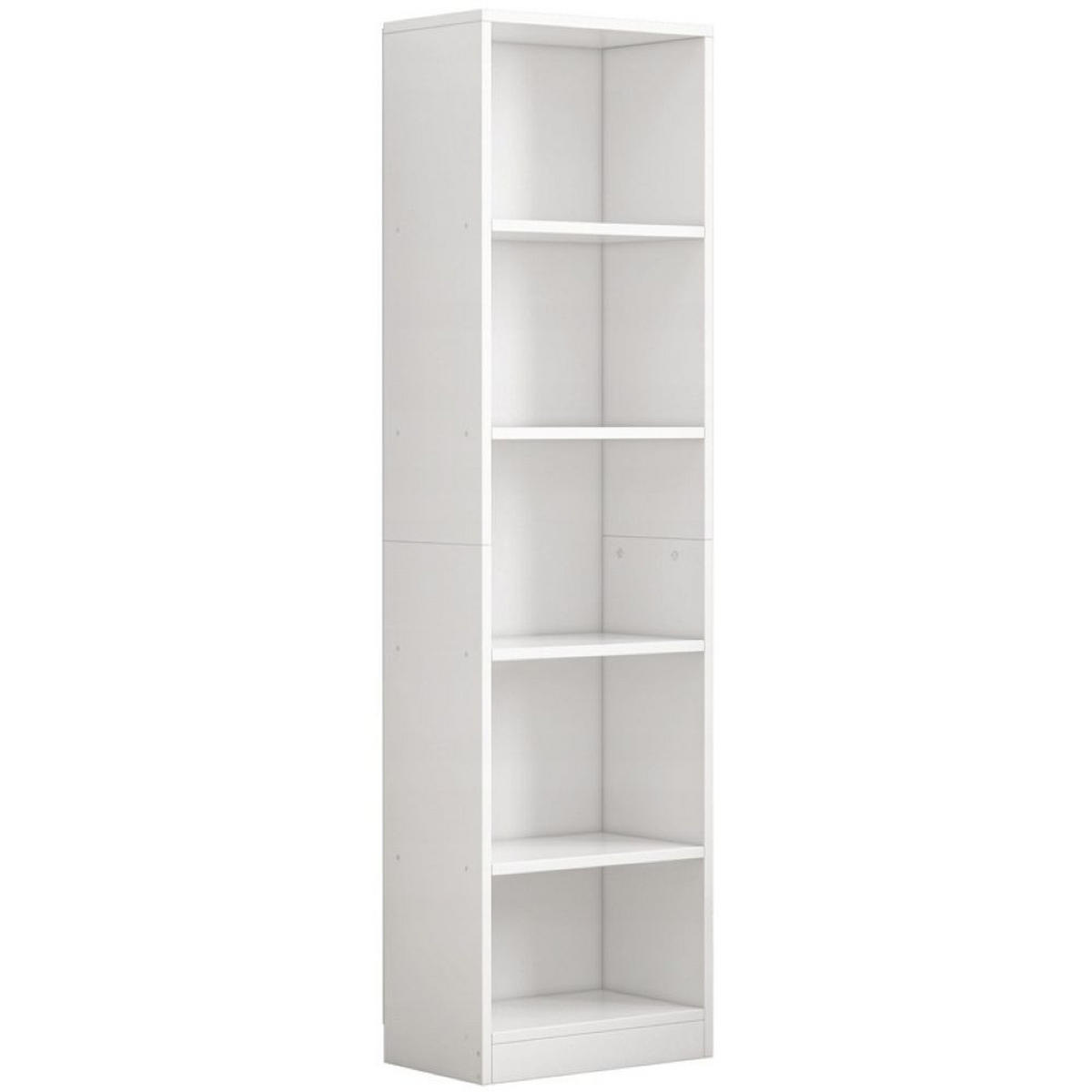 BÜCHERREGAL, weiß 50/30/182 cm - Weiß, Holzwerkstoff (50/182/30cm)