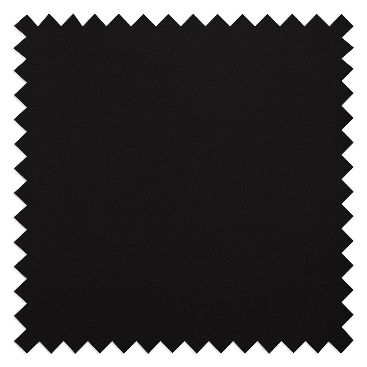 ECKSOFA mit Chaiselongue - Schwarz, Leder/Kunststoff (290/173cm) - home24