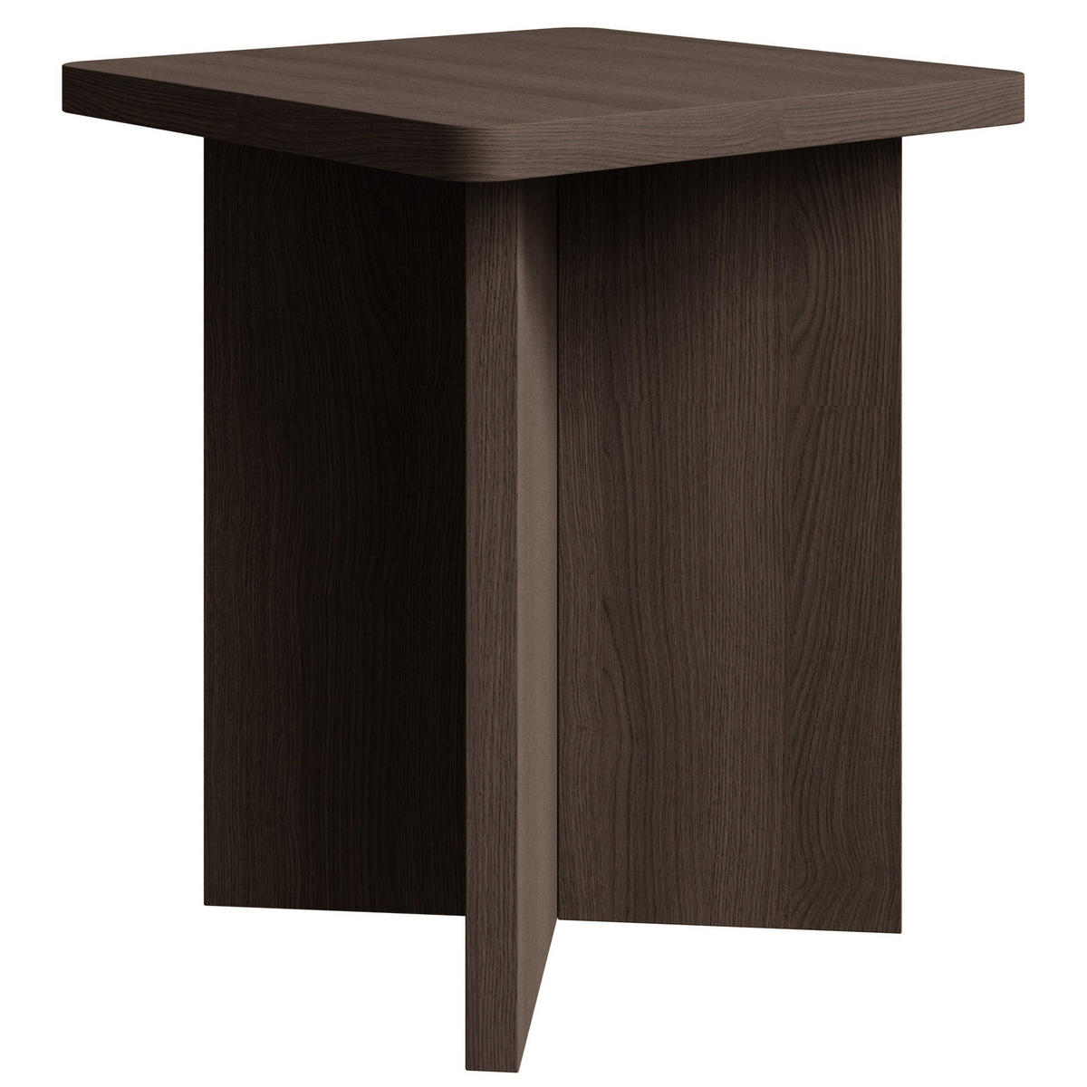 COUCHTISCH Qubeo Eschenholzoptik braun 42 cm - Dunkelbraun, Holzwerkstoff (42/42/50cm) - Selsey