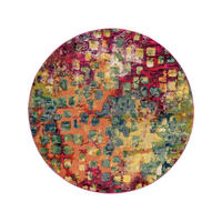 TEPPICH Casa Multicolor ø 120 cm rund - Multicolor, Textil (120/120cm) - benuta Nest