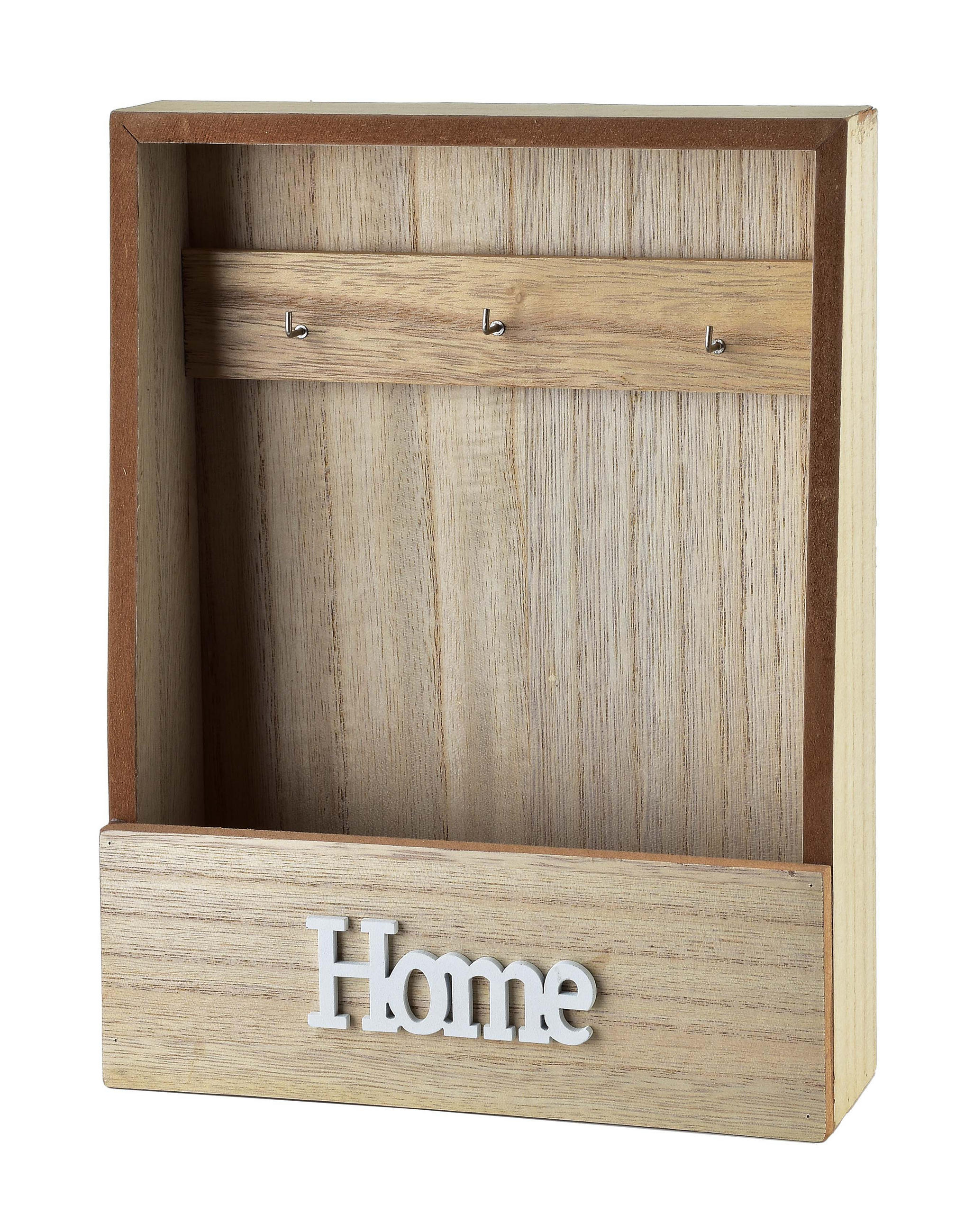 SCHLÜSSELKASTEN Stacy Braun 20/7/28 cm Holz - Braun, Holz (7/28/20cm) - Mondex