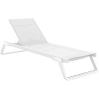 SONNENLIEGE Ralf klappbar 72x210x31cm Metall Weiß Gartenliege - Weiß, Metall (72/31/210cm) - DELUKE