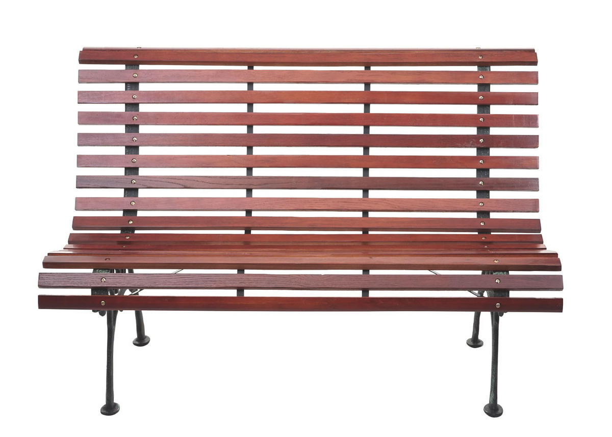 GARTENBANK 2-SITZER Schwarz, Teak Dekor - Schwarz/Teakfarben, Holz (122/80/70cm) - MCW