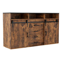 SIDEBOARD in 140/80/40cm - Dunkelbraun, Holzwerkstoff/Metall (40/80/140cm) - HOMAVO