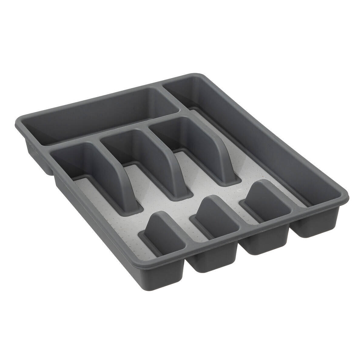 BESTECK-ORGANIZER 26,5/36,5/5 cm - Grau, Kunststoff (26.5/5/36.5cm)
