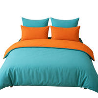 WENDEBETTWÄSCHE 5-teilig 200/200cm TURKIS-ORANGE - Türkis, Textil (200/200cm) - ROLFNERS