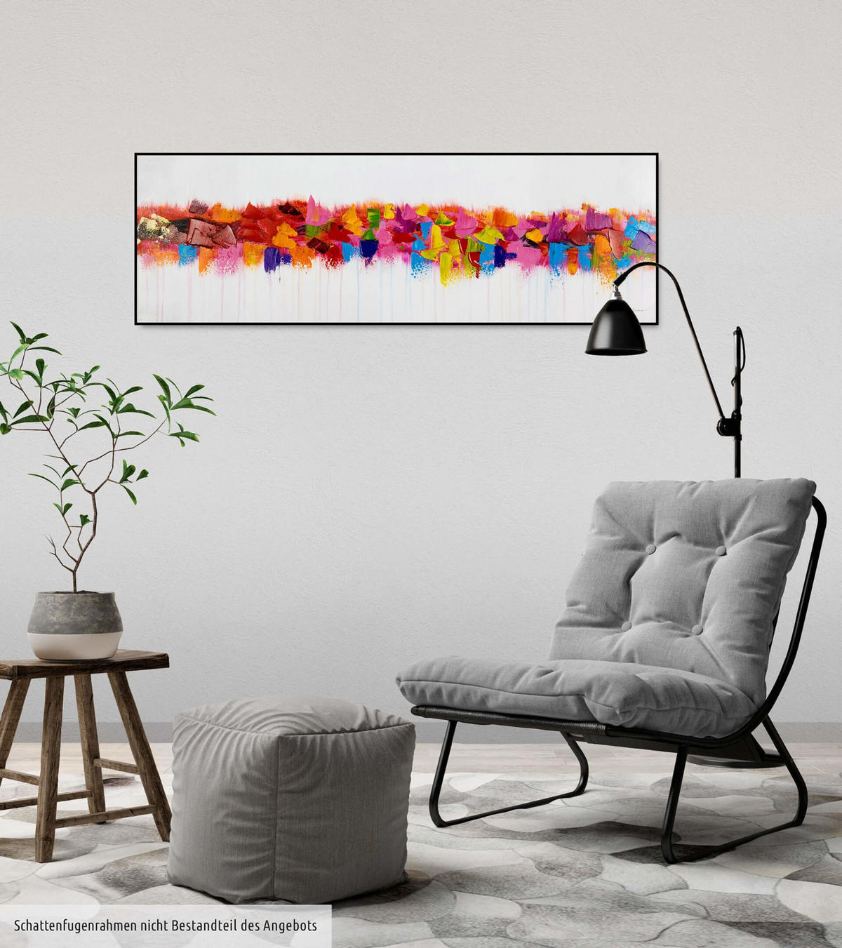 ÖLGEMÄLDE 120/40 cm - Multicolor, Holz/Textil (120/40cm) - KUNSTLOFT