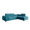 ECKSOFA - OLIVIER (Rechts, Blau) - Hellblau, Textil (275/205cm) - Möblo
