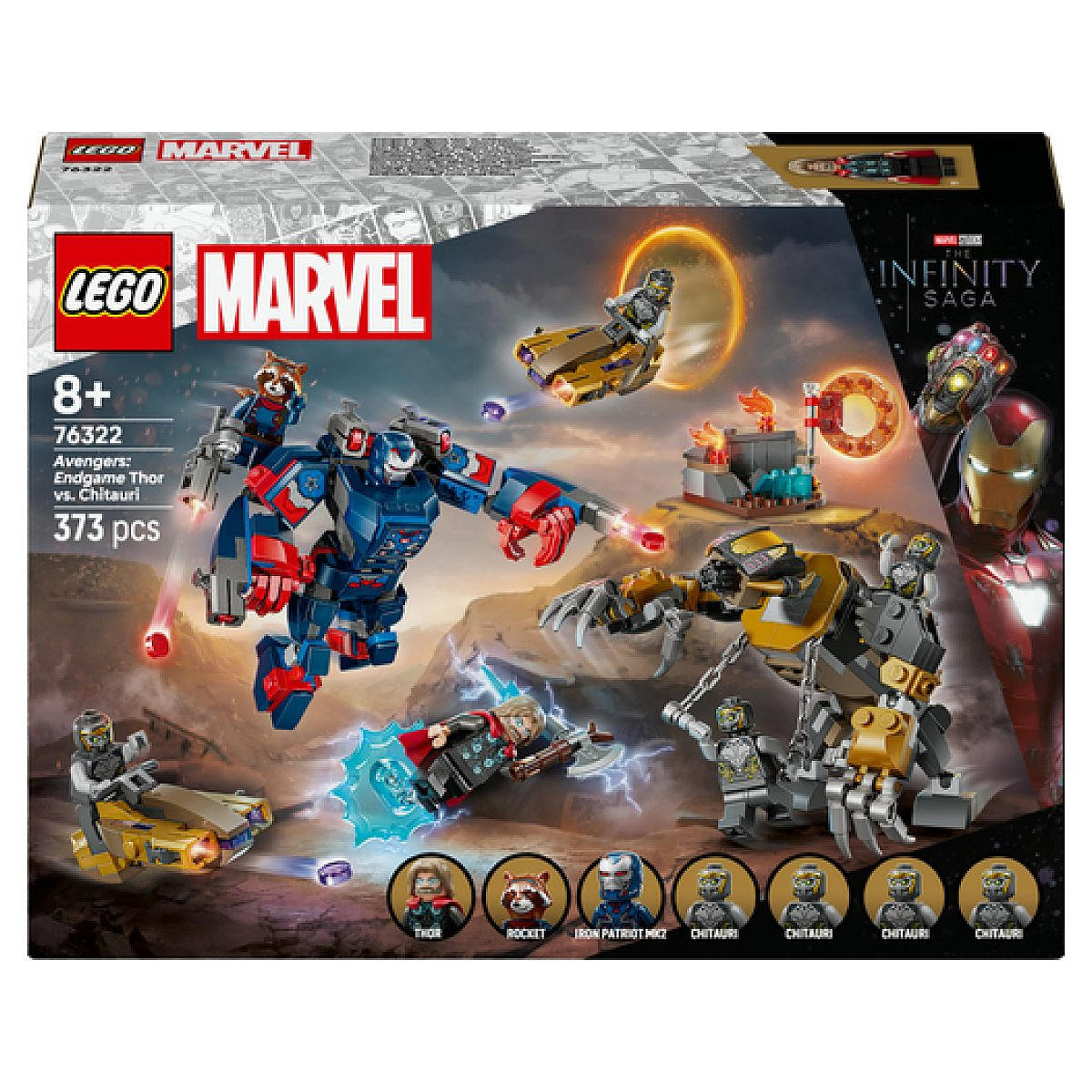 KLEMMBAUSTEINE Avengers Endgame Thor vs. Chitauri - Rot, Kunststoff (19.1/6.1/26.2cm) - Lego