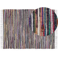 TEPPICH geflochten Danca 230/160 cm - Multicolor, Textil (160/230cm) - Beliani