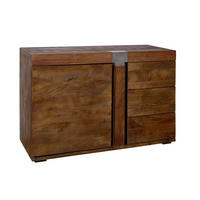 SIDEBOARD Mango 115x45x75 braun lackiert Amsterdam #09 - Braun, Holz (115/75/45cm) - Massivmoebel24
