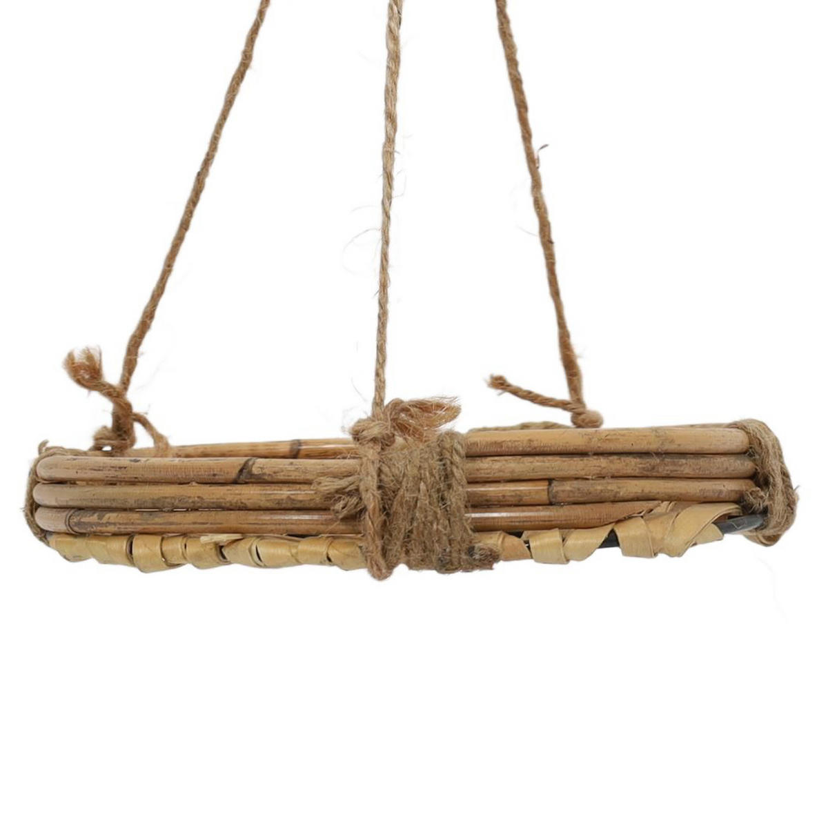 HÄNGETOPF Bambus Rattan Ø 20/40 cm - Braun, Naturmaterialien (20/40/20cm)