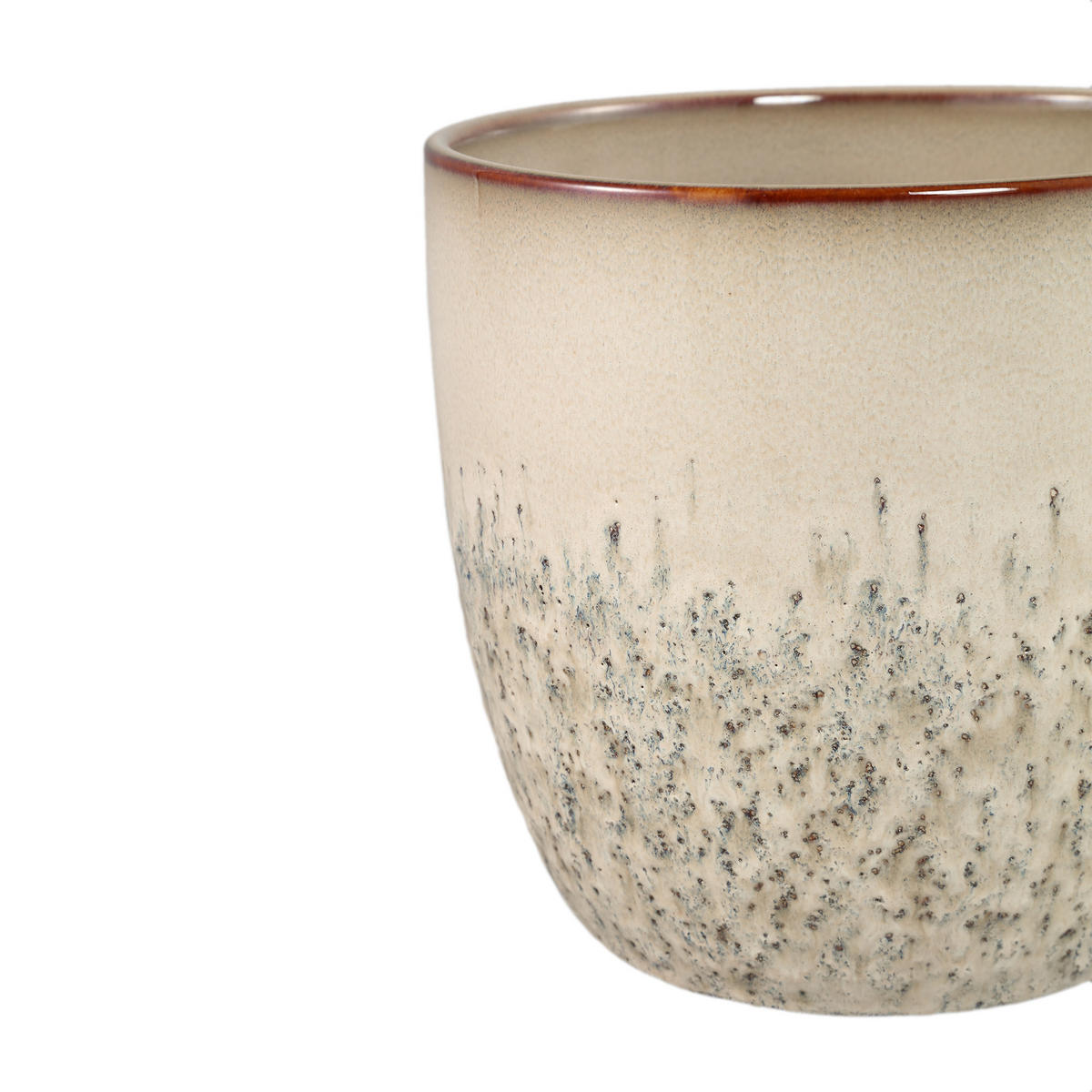 TOPF Harper Beige 20.5/20.5/18cm - Beige, Keramik (18cm) - PTMD Collection