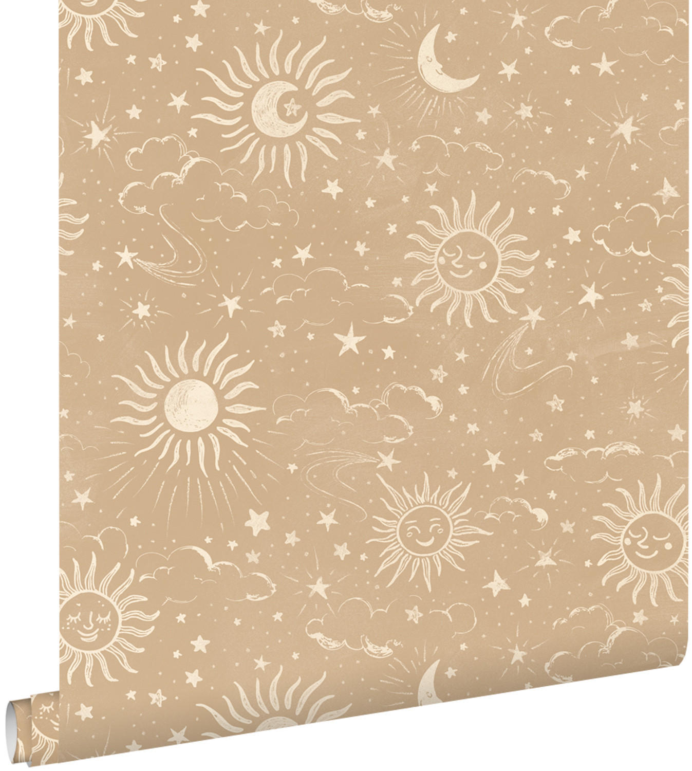 TAPETE Sternenhimmel 50 x 900 cm - Beige, Papier (50/0.1cm) - ESTAhome