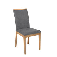 ESSZIMMERSTUHL 2er-Set Delfi 2 Wildeiche Massiv/Microfaser Grau - Grau, Holz (46/98/60cm) - 58aufmkessel