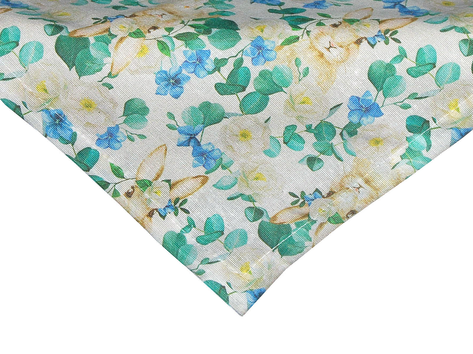 KISSENHÜLLE Hase Josefine romantisches Landhaus Design Kaninchen Alloverdruck 30/50 cm - Multicolor/Weiß, Textil (80/80cm) - beties Heimtextil