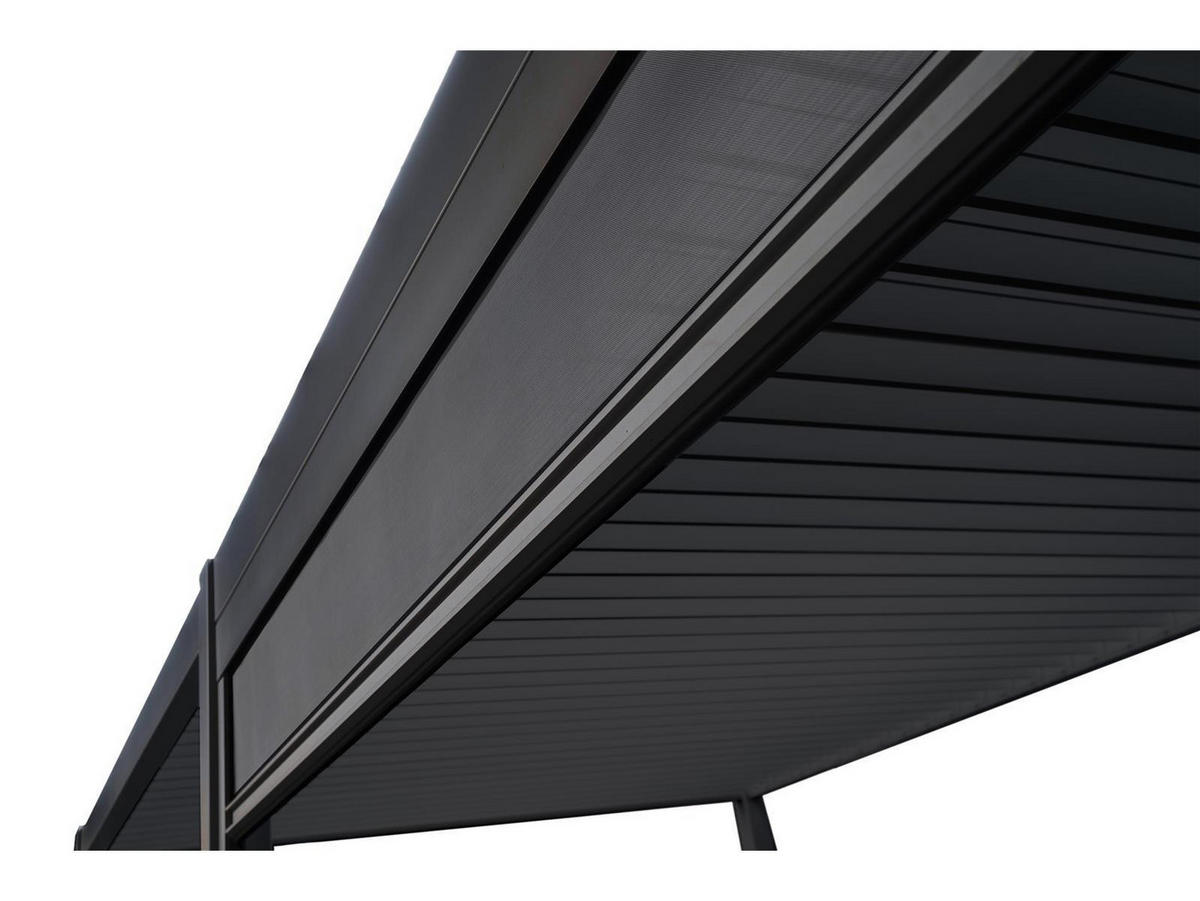 PERGOLA-SONNENROLLO Mirador für 4 m Pergola Classic und Deluxe Anthrazit - Grau, Kunststoff (381/22.5/17cm) - Green Spirit