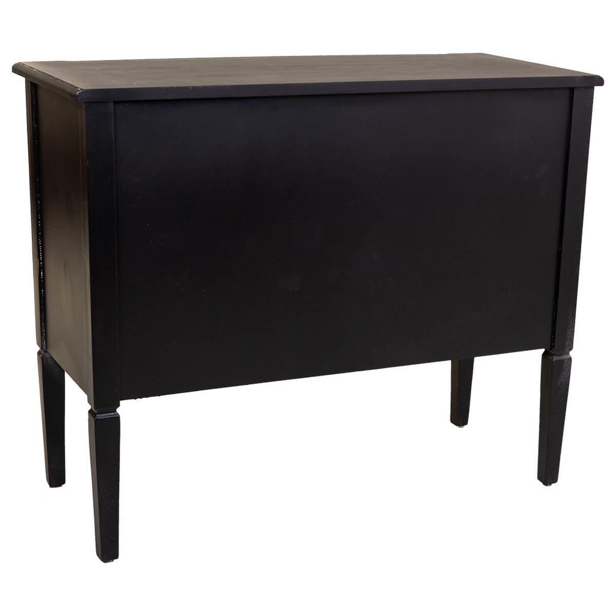 KOMMODE aus Holz, schwarz, 88x38x72cm - Schwarz, Holz (88/72/38cm) - Wanderlust