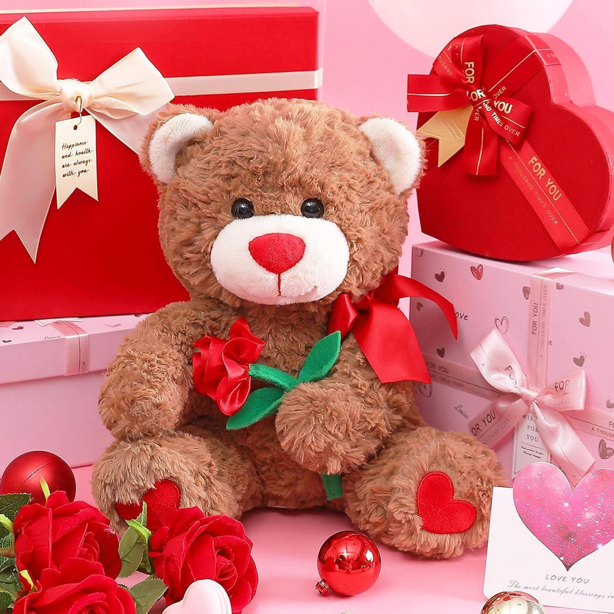 KUSCHELTIER Teddybär 27 cm - Braun, Textil (23/27cm)