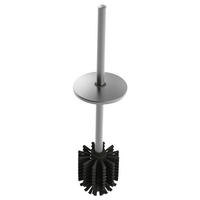 WC-BÜRSTE m. Abd. Edst. hgl.sat. - Schwarz, Metall (11/11/40cm) - Delabie