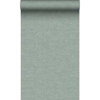 TAPETE Leinen-Optik 53 cm x 10.05 m - Grün, Papier (53/1000cm) - Origin Wallcoverings