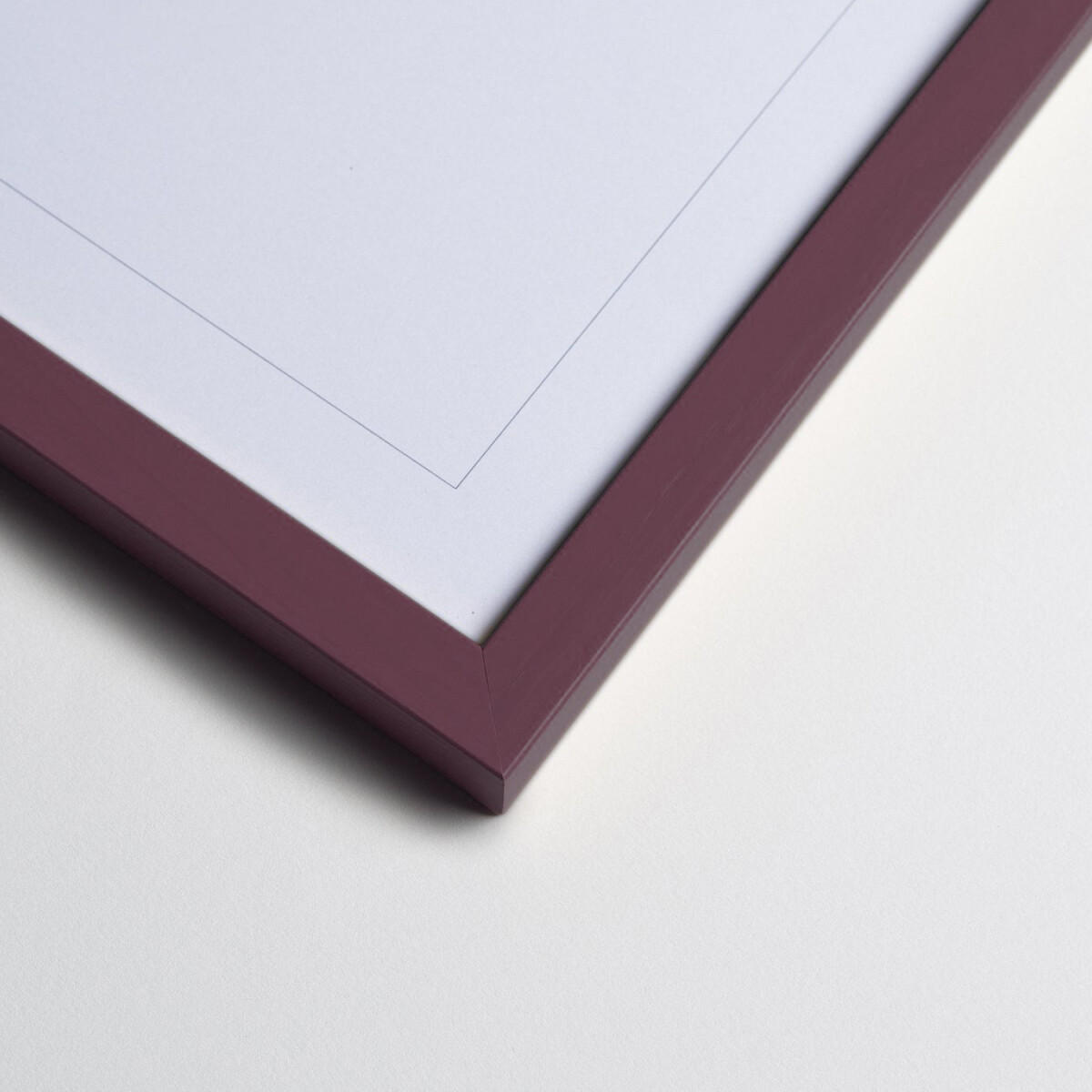 RAHMEN Pflaumenfarbenes Holz Acryl - Flieder, Holz/Papier (70/100/2cm) - Poster&Frame