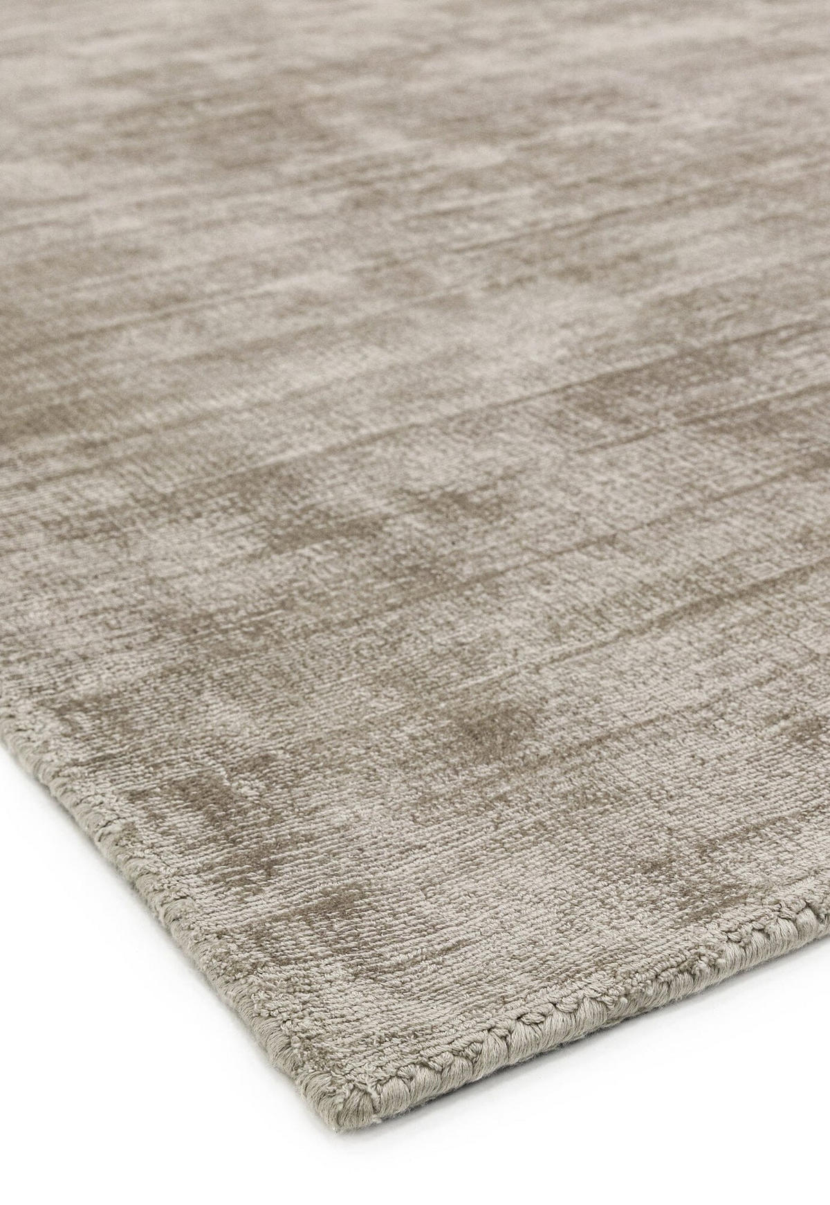 TEPPICH Viskose handgewebt zeitloses Design BARI, Taupe 160x230 cm - Taupe, Textil (160/230cm) - KADIMA DESIGN