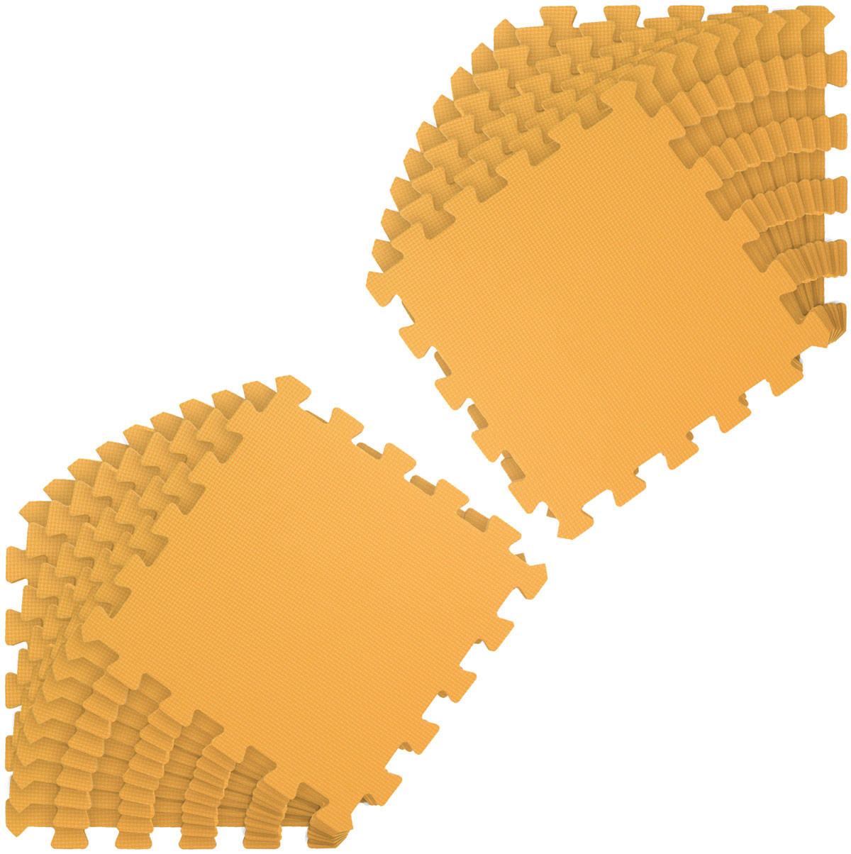 SPIELMATTE ab Null - 180/90/1 cm Puzzlematte Gelb - Gelb, Kunststoff (30/30cm) - Littletom