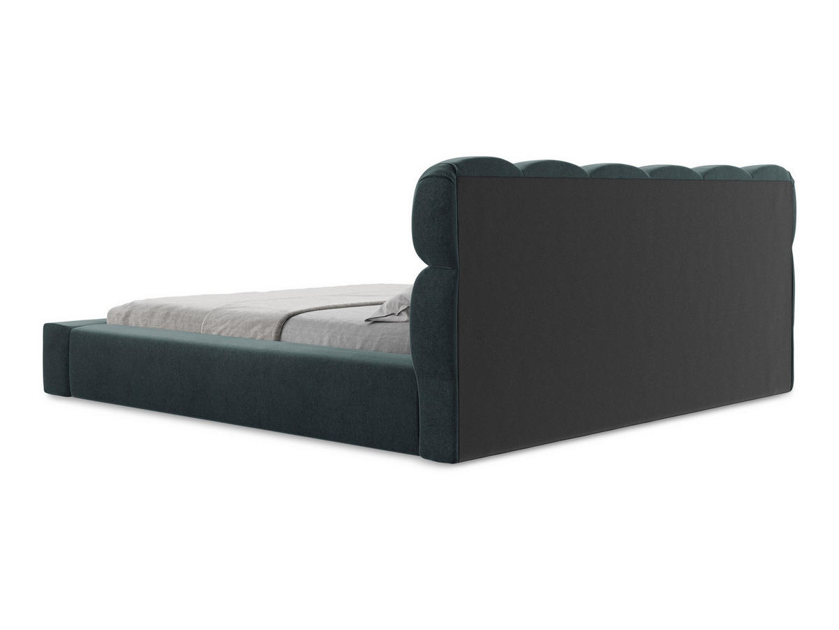 POLSTERBETT mit Bettkasten und Lattenrost 180x240 Blau - Blau/Petrol, Kunststoff/Textil (140/200cm) - Makamii