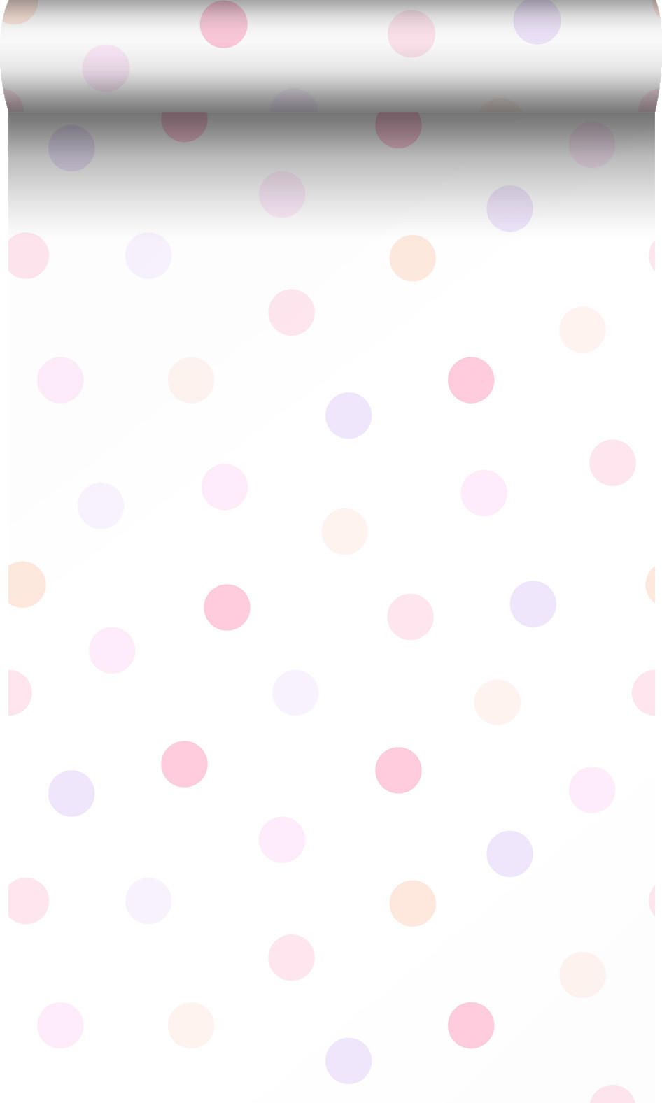TAPETE Punktmuster 53 cm x 10.05 m - Pink, Papier (53/0.1cm) - Origin Wallcoverings