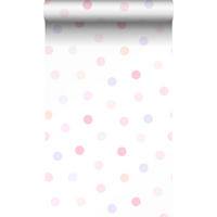 TAPETE Punktmuster 53 cm x 10.05 m - Pink, Papier (53/0.1cm) - Origin Wallcoverings