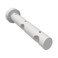 TRÄGER FÜR GARDINENSTANGEN 20 mm Ø, Talena 2-läufig, Weiß - Weiß, Holz (18/5.3/5.3cm) - INTERDECO