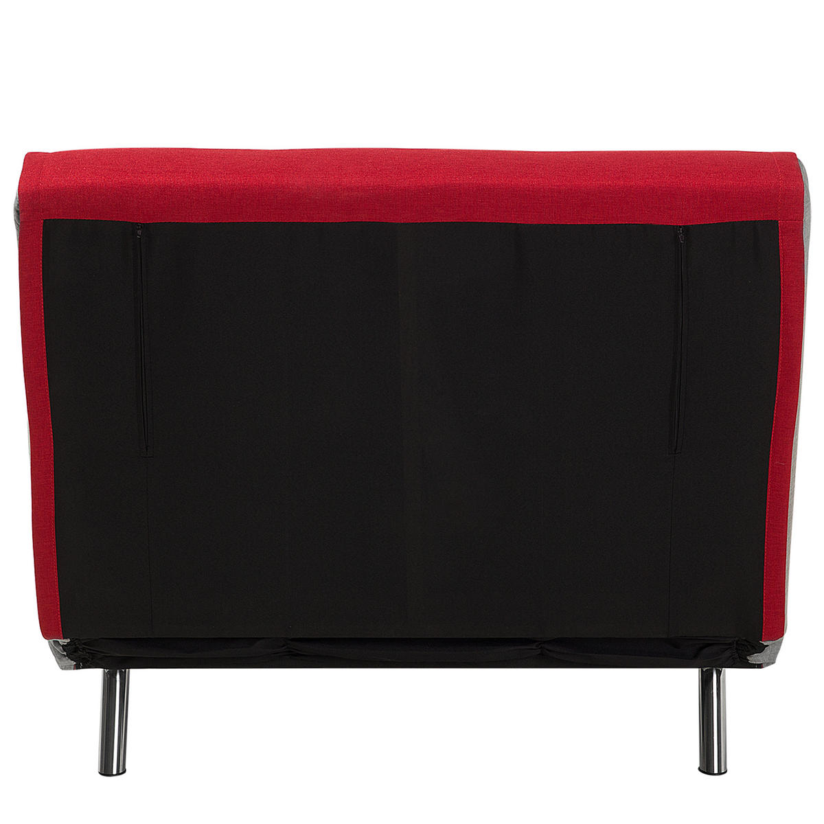 1-SITZER-SCHLAFSOFA Polyester Rot Farris - Rot, Textil (100/89/191cm) - Beliani