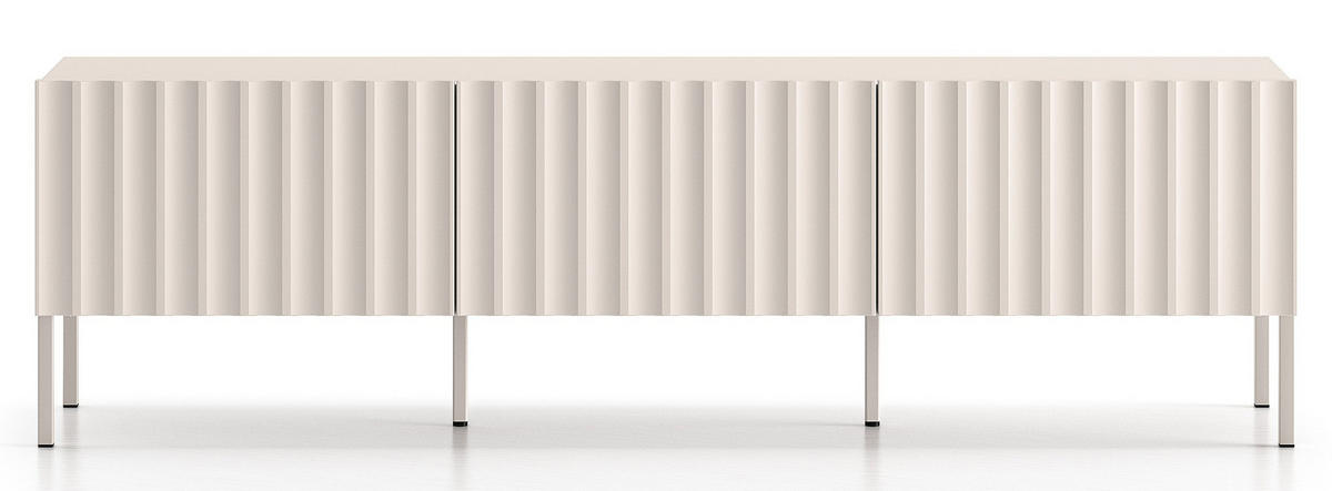 TV-LOWBOARD Derriva Hellbeige 170 cm - Ecru/Beige, Holzwerkstoff/Metall (169.8/49.7/37cm) - Selsey