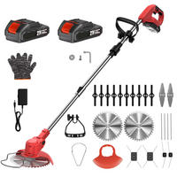 RASENTRIMMER 21V elektrisch, rot - Rot, Metall (15/135cm) - CLTYQ