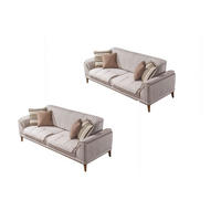 SITZGARNITUR Bond Creme Stellvariante:3+2 - Creme, Holz (227/85/100cm) - Villa Möbel