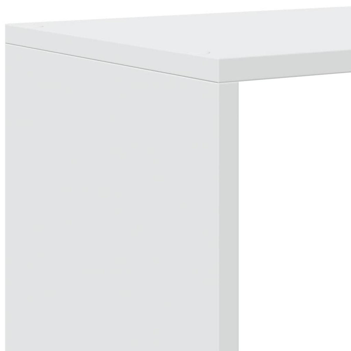 RAUMTEILER-BÜCHERREGAL 4 Stufen Weiss 131.5/29/131.5 Cm - Weiß, Holzwerkstoff (131.5/131.5/29cm) - vidaXL