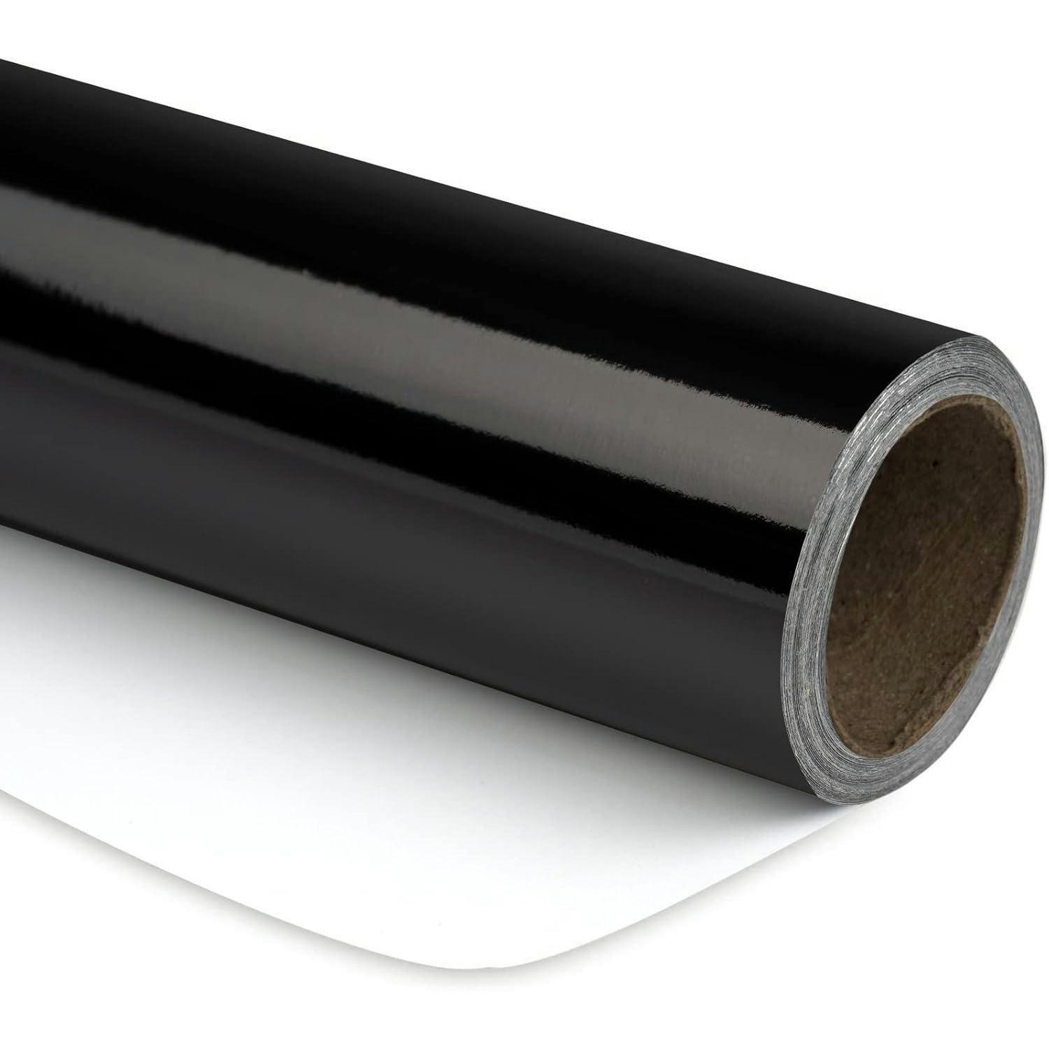 GESCHENKPAPIER Schwarz Metallic 44,5 cm x 10 m - Schwarz, Papier (4/44/4cm)